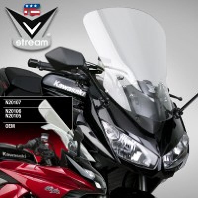 National Cycle 11-16 Kawasaki Z1000SX Ninja 1000 V Stream/ Wave Mid/Std. Windshield-Clear N20107 N20107 User 1