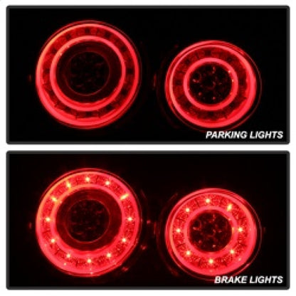 Spyder 09-15 Nissan GTR LED Tail Lights Red Clear ALT-YD-NGTR09-LED-RC 5082008 5082008 Photo - Unmounted