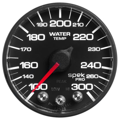 Autometer Spek-Pro - Nascar 2-1/16in Water Temp 100- 300F Bfb Ecu P546328 P546328 User 1