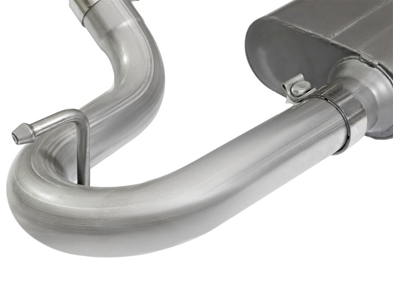 aFe Scorpion 2-1/2in Aluminized Steel Cat-Back Exhaust System w/Polished T 49-08044-1P Photo - Unmounted
