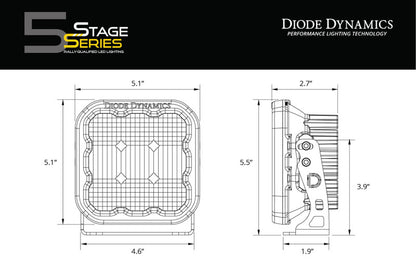 Diode Dynamics SS5 LED Pod Pro - Yellow Spot (Pair) DD6777P DD6777P User 7