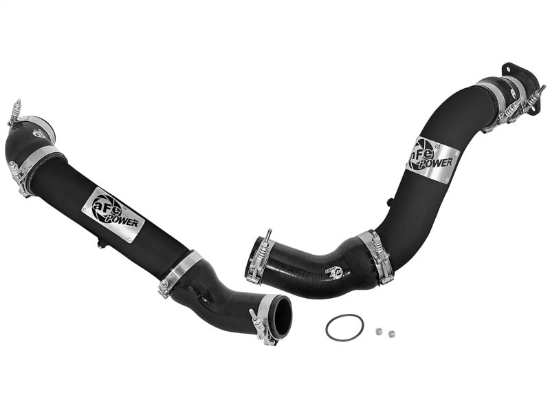 aFe BladeRunner 3in Aluminum Intercooler Tubes Hot and Cold Nissan Titan 46-20284-B Photo - Primary