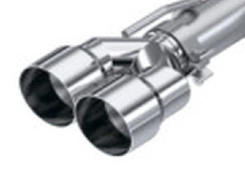 MBRP 3in ID / Dual 4in OD Out Staggered L 9.87in / R 9.37in Single Wall T304 SS Univ Exhaust Tip T5182 T5182 User 1