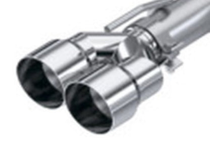 MBRP 3in ID / Dual 4in OD Out Staggered L 9.87in / R 9.37in Single Wall T304 SS Univ Exhaust Tip T5182 T5182 User 1