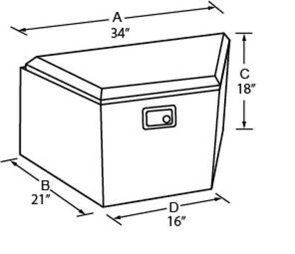 Tradesman Aluminum Trailer Tongue Storage Box (16in.) - Black 76120 76120 User 1