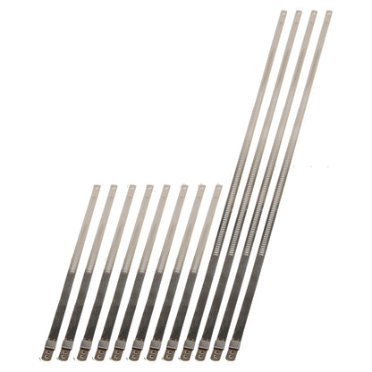 DEI Stainless Steel Positive Locking Tie Eight 1/4in (7mm) x 9in and Four 7mm x 20in 10216 10216 Photo - Primary