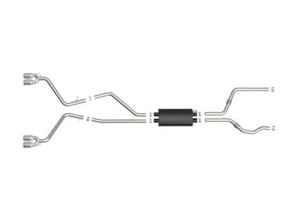 aFe MACH Force-Xp 2.5in. 304 SS C/B Exhaust 20-21 Ford Explorer V6-3.0L - Polished Tip 49-33139-P 49-33139-P Photo - Unmounted
