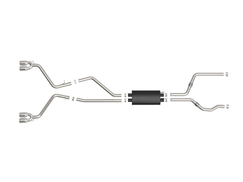 aFe MACH Force-Xp 2.5in. 304 SS C/B Exhaust 20-21 Ford Explorer V6-3.0L - Polished Tip 49-33139-P 49-33139-P Photo - Unmounted