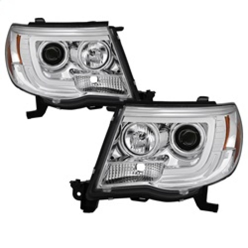 Spyder Toyota Tacoma 05-11 Projector Headlights - Light Bar DRL - Chrome PRO-YD-TT05V2-LB-C 5084668 5084668 Photo - Primary