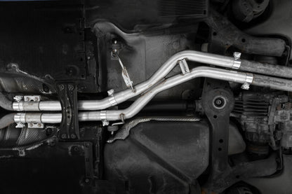 MBRP 10-16 Audi S4/S5 3.0TFSI B8/B8.5 T304 Stainless Steel 2.5in Muffler Bypass S4611304 S4611304 Photo - Mounted