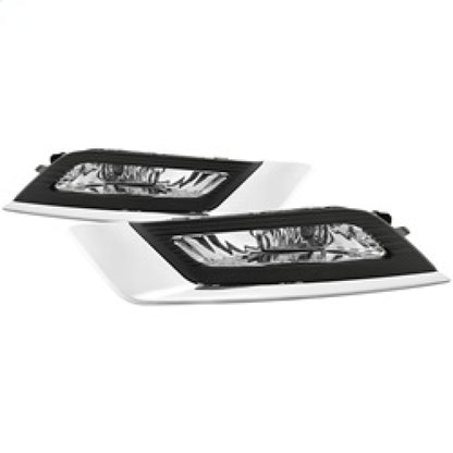 Spyder 17-18 Ford Fusion OEM Fog Lights w/ Switch & Cover - Clear (FL-FFUS17-C) 5085405 5085405 Photo - Primary