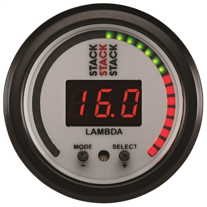 Autometer Stack 52mm Pro-Control Wideband Air/Fuel Ratio (Lambda) Gauge - White ST3404 ST3404 User 1
