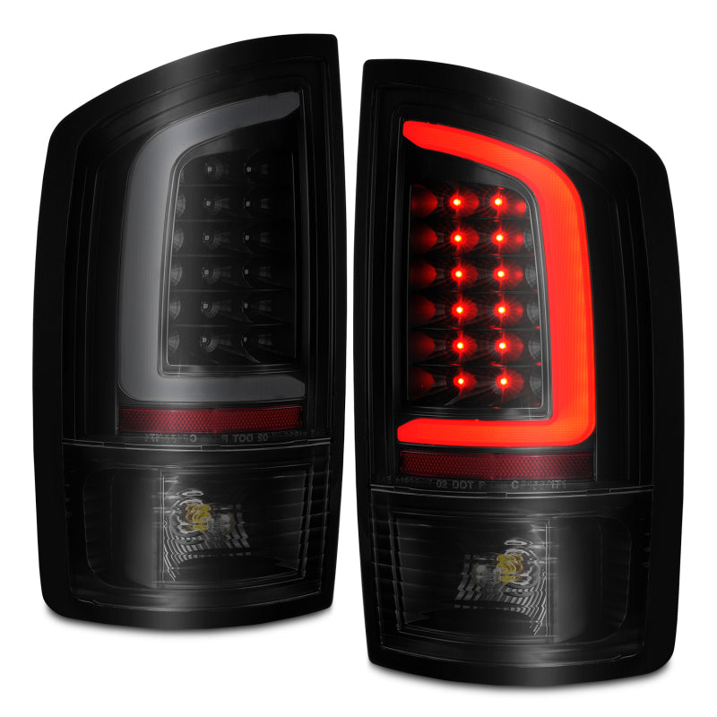 ANZO 2002-2006 Dodge  Ram 1500 LED Tail Lights w/ Light Bar Black Housing Smoke Lens 311369 311369 User 1