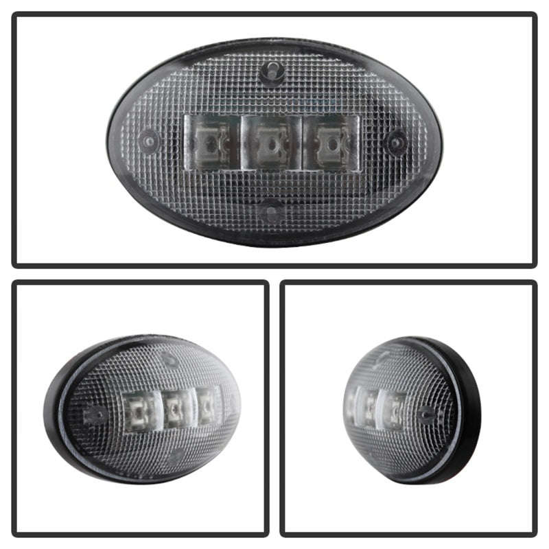 SPYDER Xtune Ford Superduty F250-F550 99-10 Dually Fender LED Side Fender Lights Clear ACC-LED-FDSD99-SL-C 9924651 9924651 Photo - Unmounted