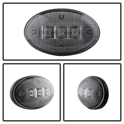 SPYDER Xtune Ford Superduty F250-F550 99-10 Dually Fender LED Side Fender Lights Clear ACC-LED-FDSD99-SL-C 9924651 9924651 Photo - Unmounted