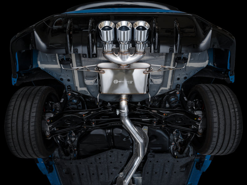 AWE Tuning 2023 Honda Civic Type R FL5 Touring Edition Exhaust w/ Triple Chrome Silver Tips 3015-52287 3015-52287 Photo - Mounted