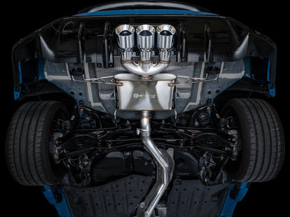 AWE Tuning 2023 Honda Civic Type R FL5 Touring Edition Exhaust w/ Triple Chrome Silver Tips 3015-52287 3015-52287 Photo - Mounted