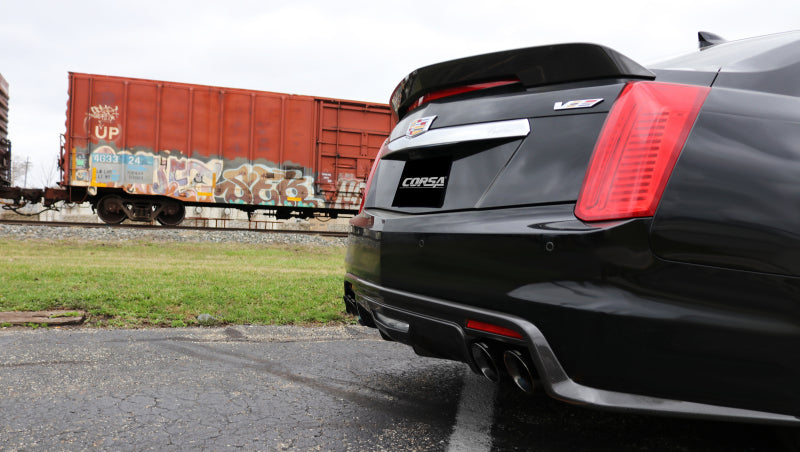 Corsa Performance Axle-Back Exhaust, Polished Xtreme, 2016 Cadillac CTS V 6.2L V8 2.75in 14358 Photo - Primary