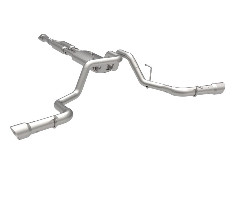 Kooks Headers Kooks 2021+ Ford F150 2.7/3.5/5.0L 3in Dual Cat-Back Side Exit Exhaust w/Polished Tips 13704230 13704230 Photo - Unmounted