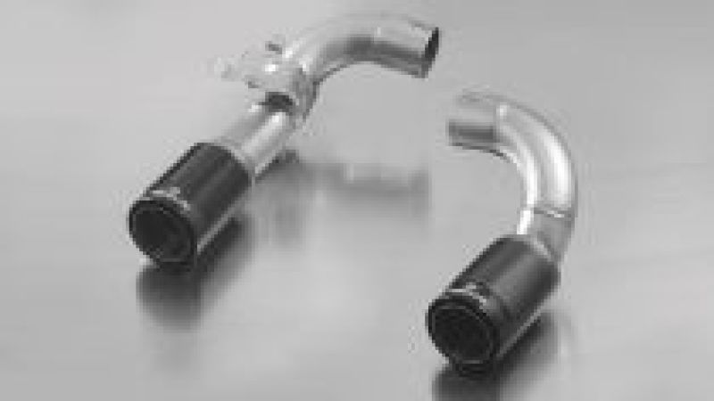 Remus 2012 BMW 3 Series F30/F31 84mm Dual Black Chrome Straight w/Carbon Insert Tail Pipe Set 086512 1683CB 086512 1683CB User 1