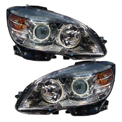 ORACLE Lighting Oracle 08-11 Mercedes Benz C-Class Pre-Assembled Headlights - Chrome Housing - White 7115-001 7115-001 Photo - lifestyle view