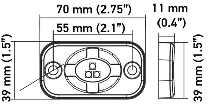 Hella VF RGB Combo Kit 357212301 Technical Drawing