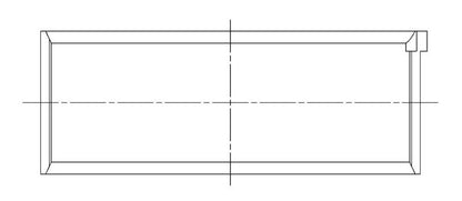 ACL Chevrolet V8 6.2L LT1/LT4/L86 (Gen V) Race Series Standard Size Rod Bearing Set 8B7281H-STD 8B7281H-STD Technical Drawing