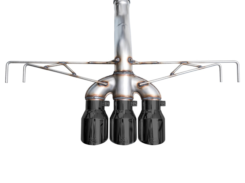 AWE Tuning 2023 Honda Civic Type R FL5 Track Edition Exhaust w/ Triple Diamond Black Tips 3020-53287 3020-53287 Photo - out of package