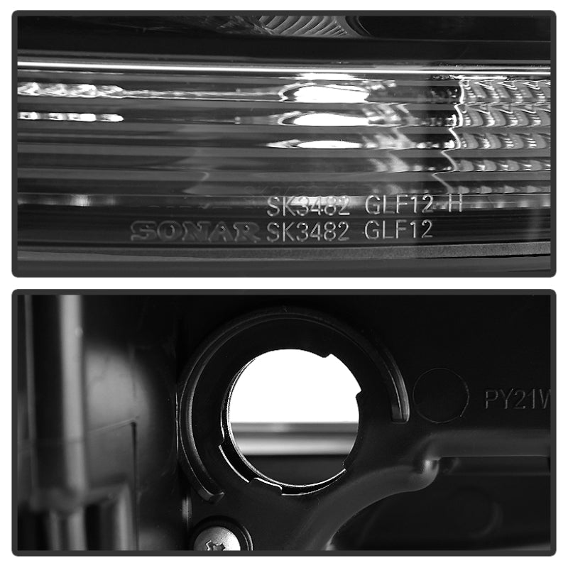 Spyder Volkswagen Golf VII 14-16 Projector Headlights DRL LED Blk Stripe Blk PRO-YD-VG15-BLK-DRL-BK 5080578 5080578 User 1