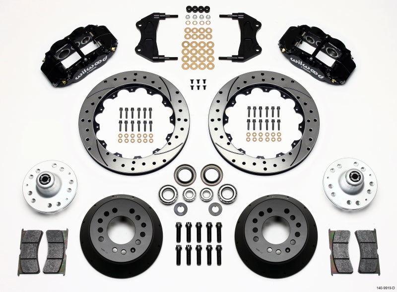 Wilwood Narrow Superlite 6R Front Hub Kit 12.88in Drilled WWE ProSpindle 140-9919-D 140-9919-D Photo - Primary
