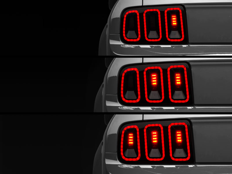 Raxiom 05-09 Ford Mustang Gen5 Tail Lights- Black Housing (Smoked Lens) 49169 49169 Photo - Primary