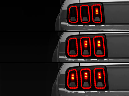 Raxiom 05-09 Ford Mustang Gen5 Tail Lights- Black Housing (Smoked Lens) 49169 49169 Photo - Primary