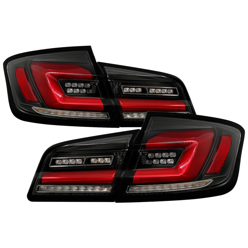 SPYDER 11-17 BMW 5 Series F10 F18 M5  Sequential Turn Signal LED Tail Light - BK ALT-YD-BMWF1011-BK 5088512 5088512 Photo - Primary