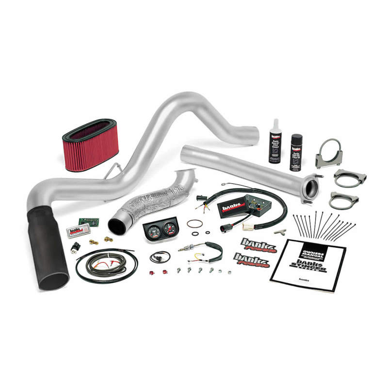Banks Power 95.5-97 Ford 7.3L Man Stinger System - SS Single Exhaust w/ Black Tip 48558-B 48558-B Photo - Primary