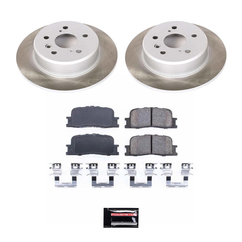 PowerStop Power Stop 01-03 Toyota Highlander Rear Semi-Coated Rotor Kit SC1148 SC1148 Photo - Primary