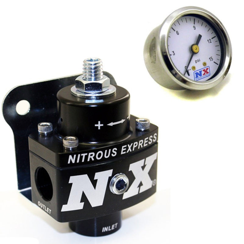Nitrous Express Fuel Pressure Regulator, Non Bypass, W/Fuel Pressure Gauge 15952 Photo - Primary