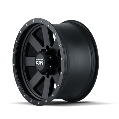 ION Wheels ION Type 134 20x9 / 8x170 BP / 0mm Offset / 130.8mm Hub Matte Black/Black Beadlock Wheel 134-2970MB 134-2970MB Photo - Primary