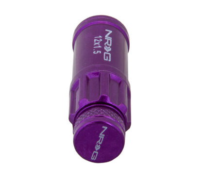 NRG M12 x 1.5 Steel Lug Nut w/ dust cap cover Set 21 pc Purple LN-LS700PP-21 Photo - Primary