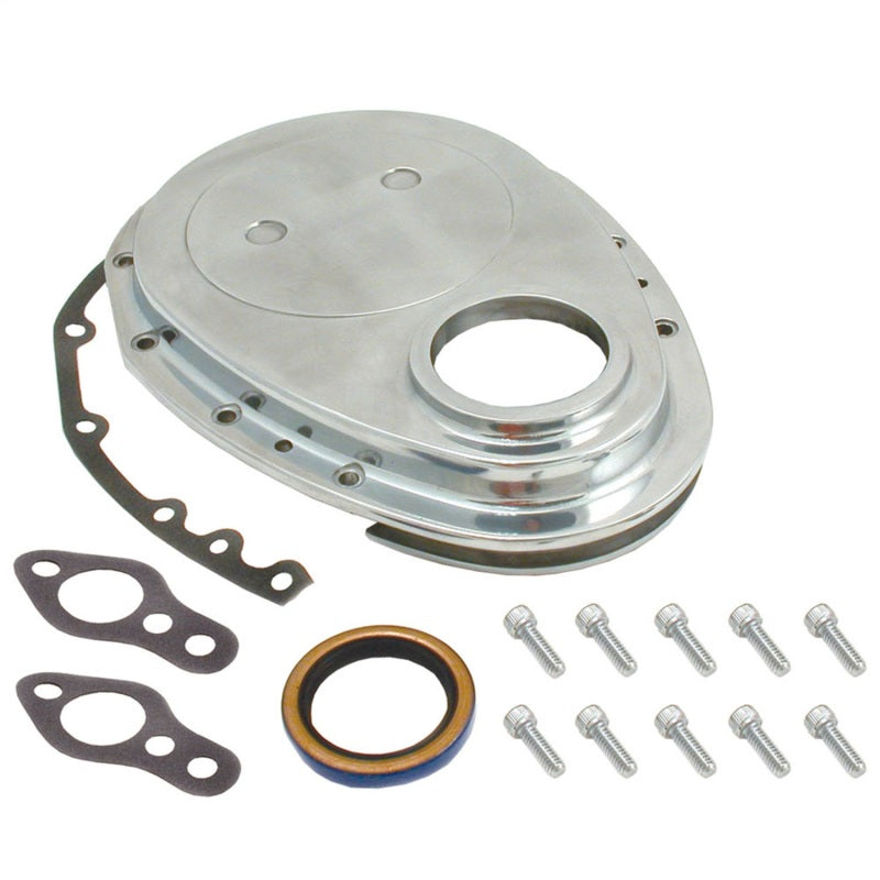 Spectre SB Chevrolet Timing Chain Cover - Polished Aluminum 4935 4935 Photo - Primary