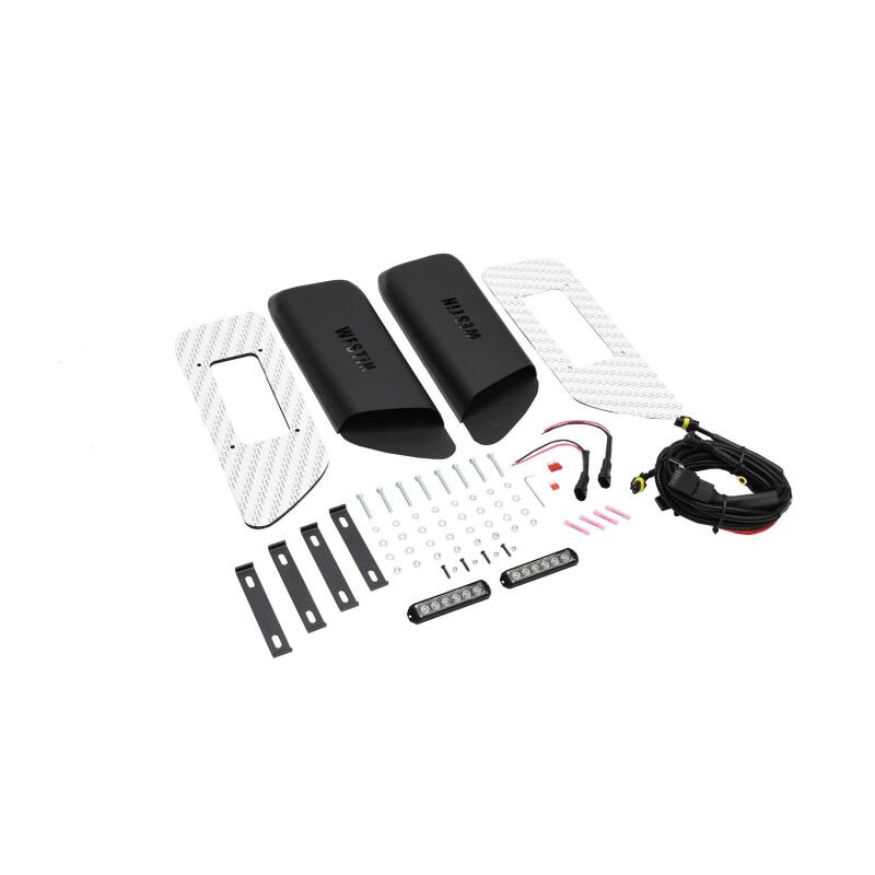 Westin 18-20 Jeep Wrangler JL 2dr LED Hood Scoops - Textured Black 62-41115 62-41115 Photo - Unmounted