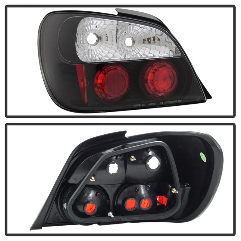 Spyder Subaru Impreza WRX/Sti 02-03 4Dr (Not Fit Wagon)Euro Style Tail Lights Black ALT-YD-SI01-BK 5007193 5007193 Photo - Unmounted