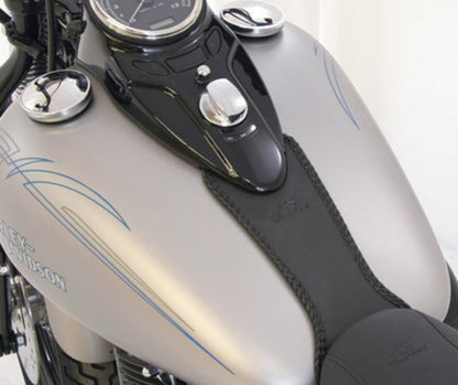 Mustang Motorcycle Mustang 08-13 Harley FLSTB,09-15 FLSTBC Softail Tank Bib - Black 93217 93217 Photo - Primary