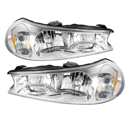 SPYDER Xtune Ford Contour 98-00 Crystal Headlights Chrome HD-JH-FCON98-C 9025396 9025396 Photo - Primary