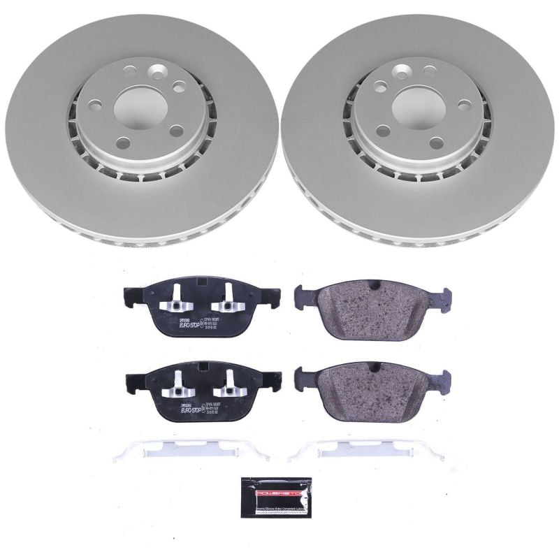 PowerStop Power Stop 10-15 Volvo XC60 Front Euro-Stop Brake Kit ESK5702 ESK5702 Photo - Primary