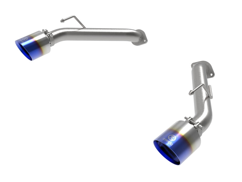 aFe 2023 Nissan Z V6-3.0L (tt) Takeda Stainless Steel Axle-Back Exhaust System w/ Blue Flame Tip 49-36137-L 49-36137-L Photo - Primary