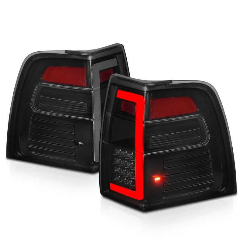 ANZO 07-17 Ford Expedition LED Taillights w/ Light Bar Black Housing Smoke Lens 311409 311409 Photo - Unmounted