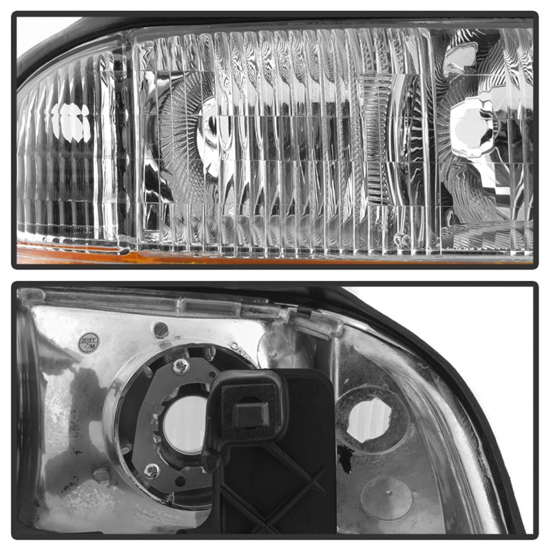 SPYDER xTune 98-01 GMC Jimmy S15 (w/Fog Lights) OEM Headlights w/Amber Bumper - Chrm (HD-JH-GS1598-OE-C) 9042690 9042690 Photo - Unmounted