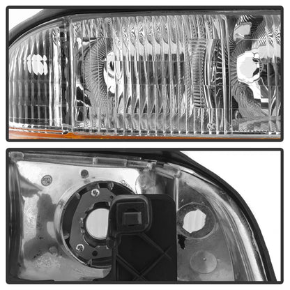 SPYDER xTune 98-01 GMC Jimmy S15 (w/Fog Lights) OEM Headlights w/Amber Bumper - Chrm (HD-JH-GS1598-OE-C) 9042690 9042690 Photo - Unmounted