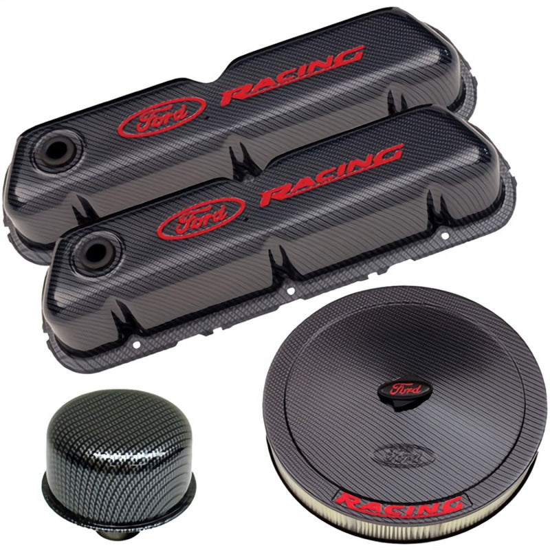 Ford Engine Dress up Kit C/F w/Ford Racing Logo FRD302-520 302-520 Photo - Primary