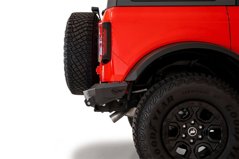 Addictive Desert Designs 2021+ Ford Bronco Rock Fighter Rear Bumper - Hammer Black R23012NA01NA R23012NA01NA Photo - Mounted